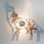 Hund Schattenwandlampe-0